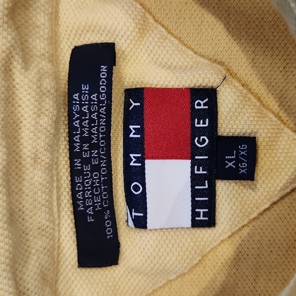3/$20 Tommy Hilfiger Yellow Stripes Polo Shirt - Picture 6 of 9